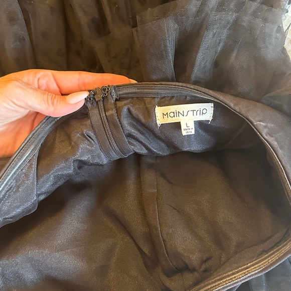 Strapless neckline tulle velvet hearts with ruffles ERAS TOUR REPUTATION - Picture 4 of 5